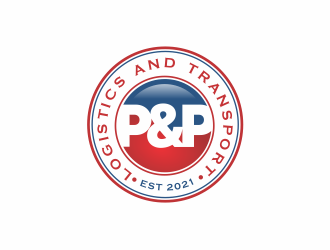 P&P Logistics and Transport logo design by up2date