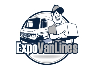 Expo Van Lines logo design by rizuki