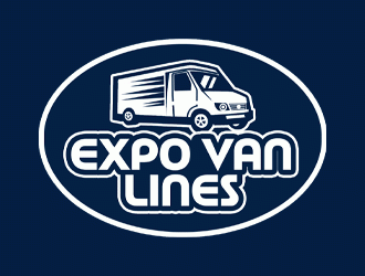 Expo Van Lines logo design by Bananalicious