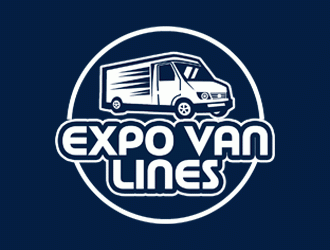 Expo Van Lines logo design by Bananalicious