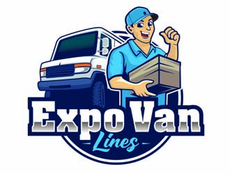 Expo Van Lines logo design by DreamLogoDesign