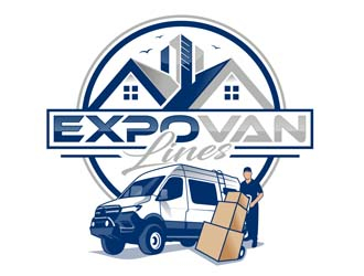 Expo Van Lines logo design by DreamLogoDesign