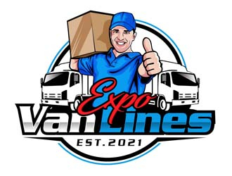 Expo Van Lines logo design by DreamLogoDesign