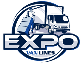 Expo Van Lines logo design by LucidSketch