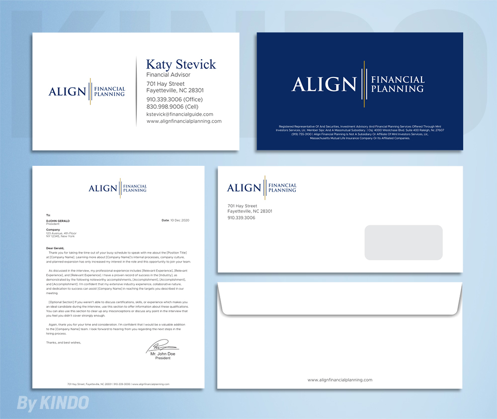 Align Financial Planning logo design by Kindo