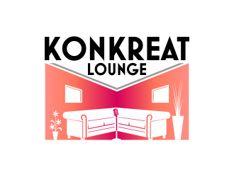 Konkreat Lounge logo design by done