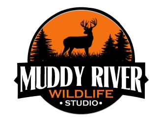 Muddy River Wildlife Studio logo design by ElonStark