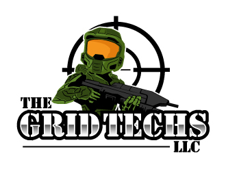 The Grid Techs LLC logo design by ElonStark