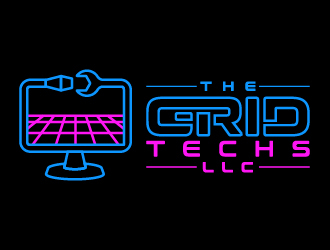 The Grid Techs LLC logo design by sakarep