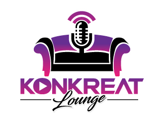 Konkreat Lounge logo design by jaize